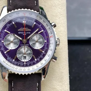 Breitling Navitimer AB01385C1Q1A1 Replica - Purple Dial Fluted Bezel