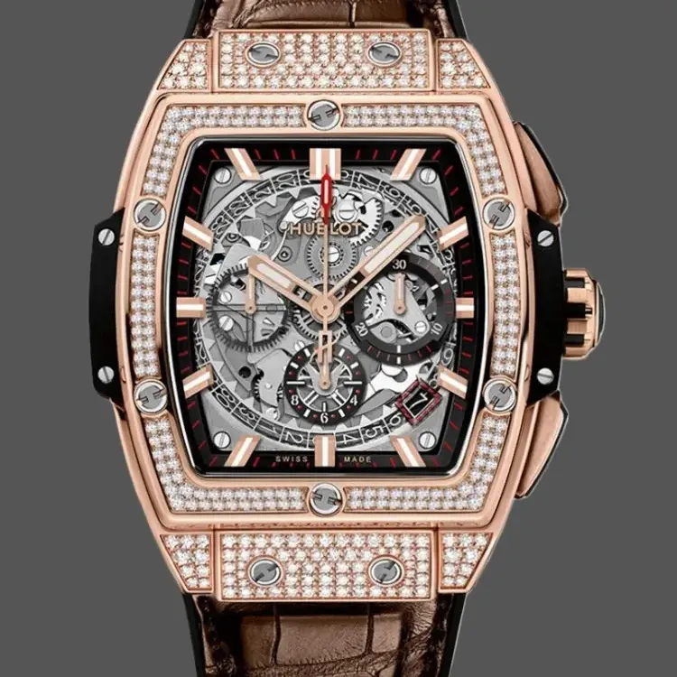Hublot Spirit of Big Bang 641.OX.0183.LR.1704 Replica - Leather Strap Rose Gold