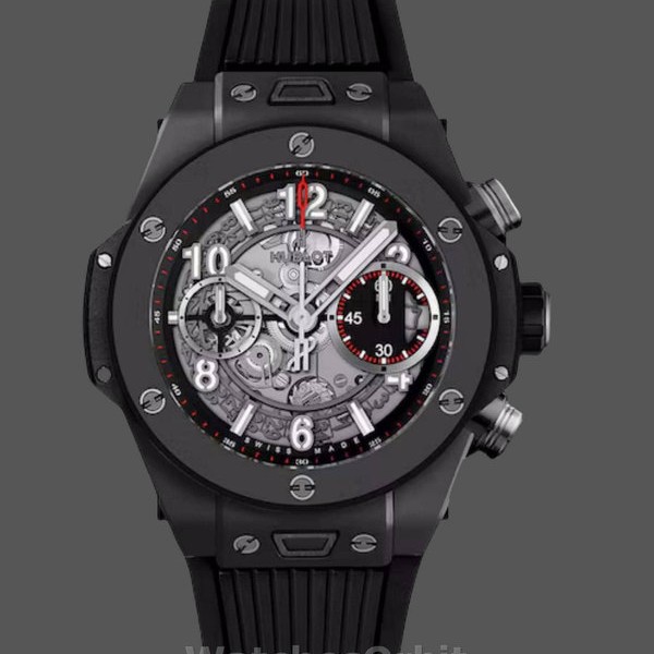 Men's Hublot Big Bang Unico Black Magic 42mm 441.CI.1170.RX Men's Transparent