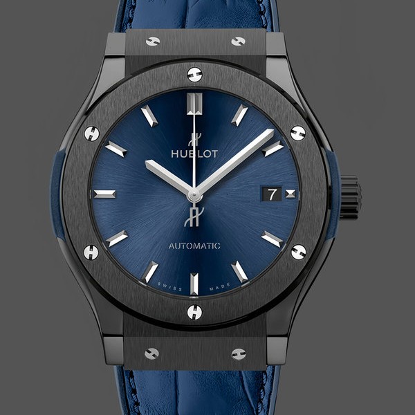 Men's Hublot Classic Fusion Automatic Stainless Steel 511.CM.7170.LR Blue