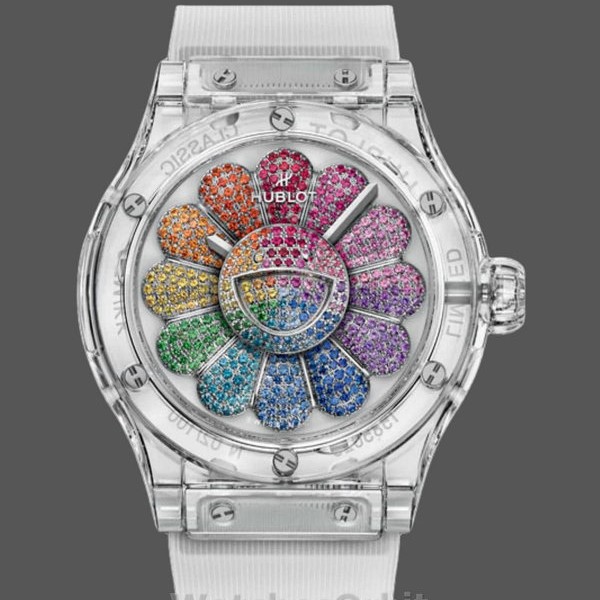 Men's Hublot Classic Fusion 45mm Black Ceramic - 507.JX.0800.RT.TAK21 Colourful