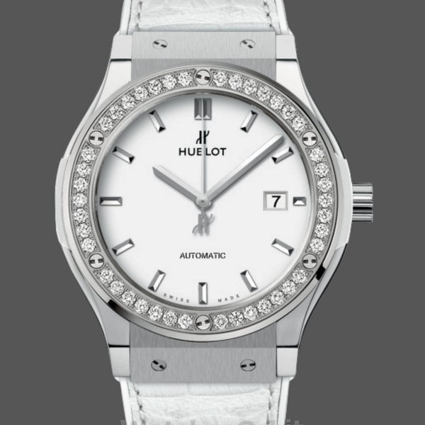 Women's Hublot Classic Fusion Automatic 42mm - 542.NE.2010.LR.1204 White