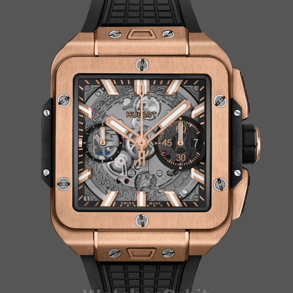 Men's Hublot Square Bang-821.OM.0180.RX, 44mm Transparent