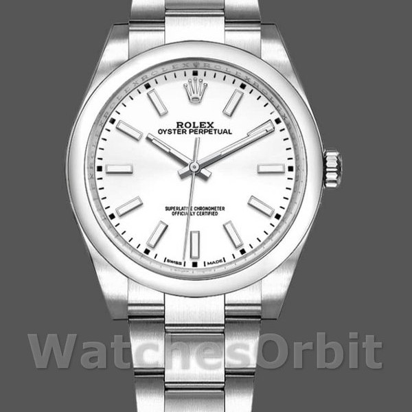 Unisex's Rolex Oyster Perpetual Air‑King-114200, 34mm, White Index Dial, Unisex White