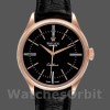 Men's Rolex Cellini Time 39mm Men's-50505-Black Leather Strap-Black Dial Black
