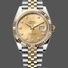 Men's Rolex Datejust 41mm Men's-M126333-0012-Champagne Diamond Dial-Two Tone Yellow Gold