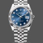 Unisex's Rolex Datejust 36mm Unisex-126234-Blue Diamond Dial Blue