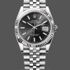 Unisex's Rolex Datejust 36mm Unisex-126234-Fluted Bezel-Black Index Dial Black&nbsp;