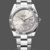 Men's Rolex Datejust 41mm Men's-126334 0003-Fluted Bezel-Silver Dial Silver