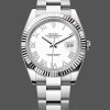 Men's Rolex Datejust 41mm Men's-126334 0023-Fluted Bezel-White Roman Numeral Dial White
