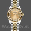 Women's Rolex Datejust-179173, 26mm, Champagne Diamond Dial, Fluted Bezel, Lady Champagne