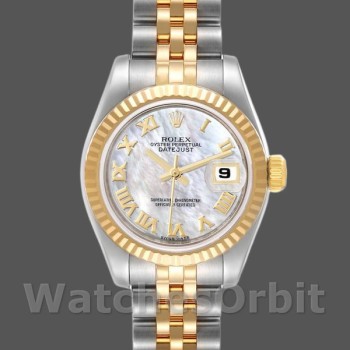 Women's Rolex Datejust-179173, 26mm, Mother‑of‑Pearl White Dial, Lady MOP