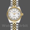 Women's Rolex Datejust-179173, 26mm, White Diamond Dial, Fluted Bezel, Lady White
