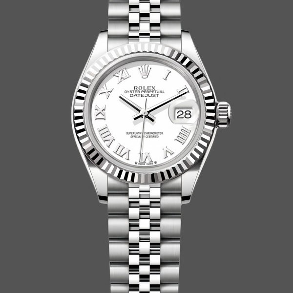 Women's Rolex Datejust-279174, 28mm, Stainless Steel, Silver Roman Dial, Lady Silver