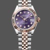 Women's Rolex Datejust 28-m279171 0015, Oystersteel & Rose Gold, Lady’s Purple Dial
