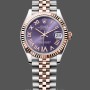 Unisex's Rolex Day Date 36-118135 0123, White Dial, Green Leather Strap, White