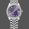 Women's Rolex Datejust 31-278384RBR, Stainless Steel, Aubergine VI Dial, Jubilee Women’s Purple Dial