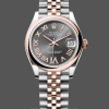 Women's Rolex Datejust 31mm Rose Gold & Stainless Steel Rhodium Roman VI Dial - M278241 0030 Grey Dial