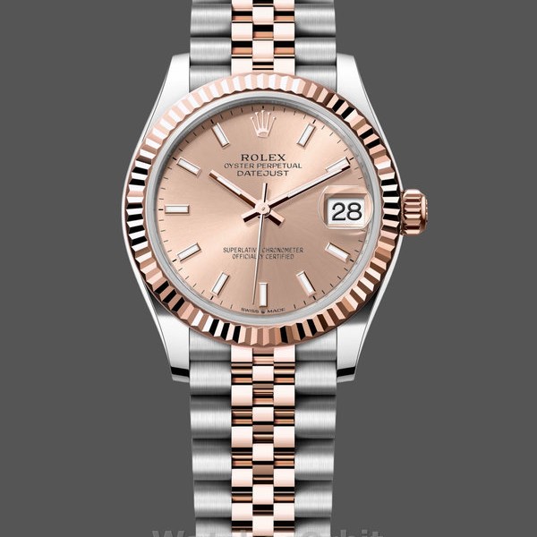Women's Rolex Datejust 31mm Rose Gold Jubilee Dial m278271 0010 Ladies Rose Gold Dial