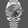 Men's Rolex Datejust 41-m126334 0006, Rhodium Diamond Dial, Fluted Bezel, Men’s Grey Dial