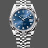 Men's Rolex Datejust 41-126334 0016, White Gold, Blue Dial Blue Dial