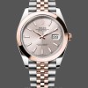 Unisex's Rolex Datejust 41mm Men's-126301 0010-Rose Gold-Sundust Index Dial Sundust