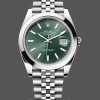 Men's Rolex Datejust 41-m126300 0020, Oystersteel, Jubilee, Mint Green Dial Green Dial