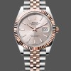 Men's Rolex Datejust 41-126331 0010, Two‑Tone, Rose Gold, Jubilee Band, Sundust Index Dial Sundust Dial