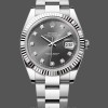 Men's Rolex Datejust 41mm Men's-m126334 0005-Fluted Bezel-Dark Rhodium Grey Dial Grey