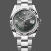 Men's Rolex Datejust 41mm Men's-m126334 0021-Fluted Bezel-Grey Wimbledon Dial Grey Wimbledon