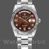 Unisex's Rolex Day-Date 36mm Unisex-118239-White Gold-Jubilee-Chocolate Brown Dial Brown