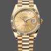 Men's Rolex Day-Date-228238, 40mm, Champagne Diamond Dial, Fluted Bezel, Men’s Champagne