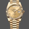 Men's Rolex Day-Date-228238, 40mm, Champagne Roman Dial, Fluted Bezel, Men’s Champagne