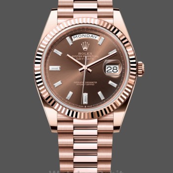 Men's Rolex Day‑Date 40-m228235 0003, 18K Everose Gold, President, Chocolate Dial, Chocolate Dial