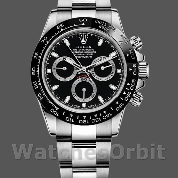 Men's Rolex Cosmograph Daytona 40mm Men's-116500LN-Ceramic Bezel-Black Dial Black