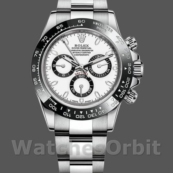 Men's Rolex Cosmograph Daytona 40mm Men's-116500LN-Stainless Steel-White Dial White