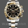 Men's Rolex Datejust 279178-28mm, Yellow Gold, White Roman Dial, Lady Black