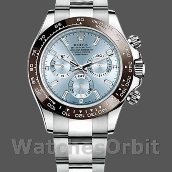 Men's Rolex Cosmograph Daytona-116506, 40mm, Platinum, Ice Blue Dial, Men’s Ice Blue