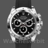Men's Rolex Daytona 40mm Men's-116519-Black Dial-Black Rubber Strap Black<br />