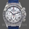 Men's Rolex Daytona 40mm Men's-116519-Blue Leather Strap-Meteorite Dial Meteorite