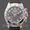 Men's Rolex Daytona 40mm Men's-116519-Grey Dial-Black RubberB Strap Gray