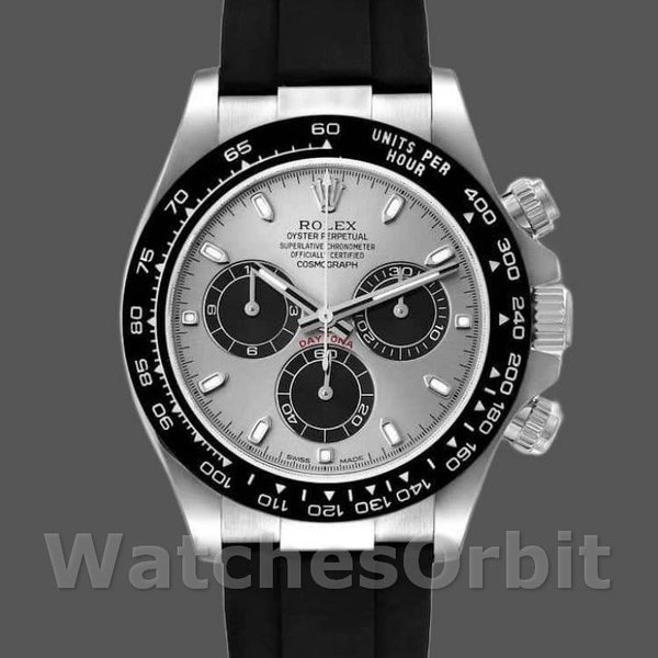 Men's Rolex Daytona 40mm Men's-116519-White Gold-Grey Dial Grey