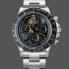 Men's Rolex Daytona-116520 ADG, Skeleton Dial, Steel Bracelet & Case, Black Skeleton