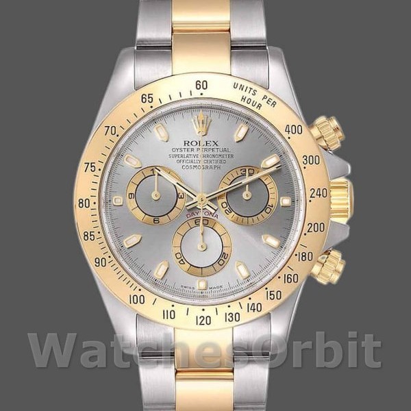 Men's Rolex Daytona 40mm Men's-116523-Stainless Steel-Gray Slate Dial Gray