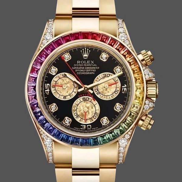 Unisex's Rolex Day Date 36-128345RBR 0042, Diamond‑Paved Dial, President Diamond