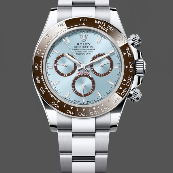 Men's Rolex Platinum Cosmograph Daytona-126506 0001, Ice Blue, Index Dial, Oyster Bracelet, Ice Blue