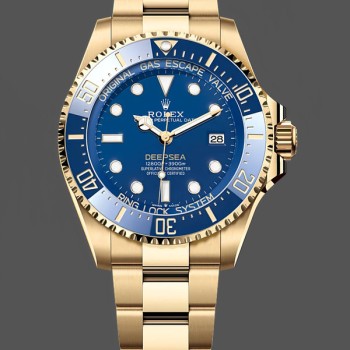 Men's Rolex Deepsea-136668LB, 2024 Release, Gold, Blue Dial Blue