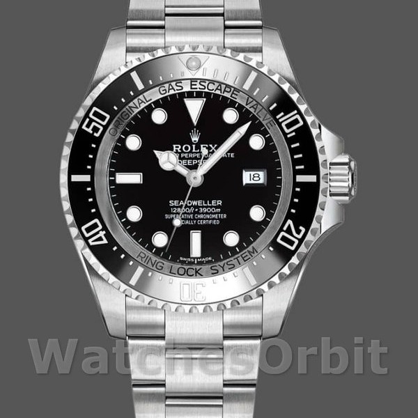 Men's Rolex Sea-Dweller Deepsea 44mm Men's-116660-Stainless Steel-Black Dial Black