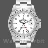 Men's Rolex Explorer II 40mm Men's-16570-Stainless Steel-White Dial White
