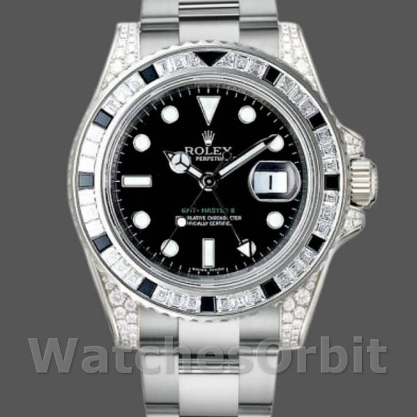Unisex's Rolex GMT-Master II 40mm Men's-116759SANR-Black Dial Black